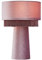 Tess Table Lamp E27 Base Fringed Drum Fabric Shade - Lilac Litecraft