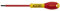 STANLEY 1-65-412 - Tournevis Électricien - Gamme FATMAX Isolé 1000 V Electricien 4X100Mm - Fabriqué En France - Normé - Poignée Soft-Grip - Lame En Acier - Couche En Polyamide