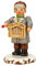 Kleine Figuren & Miniaturen Winterkinder Drehorgelspieler - 7,5cm - Hubrig Volkskunst