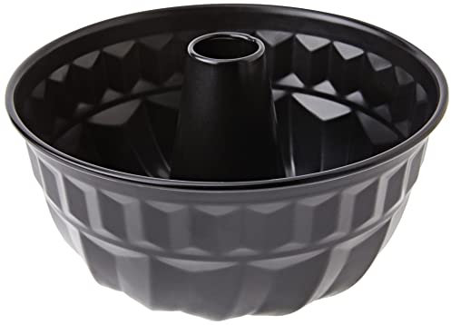 Ibili 820622 Moule Kouglof 22 cm antiadhésif, Noir