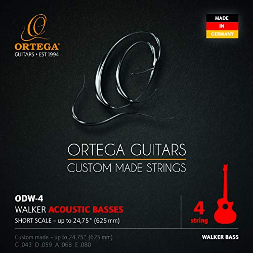 Ortega Guitars ODW-4 Cordes pour basse acoustique Ortega D-Walker Short Scale Basses