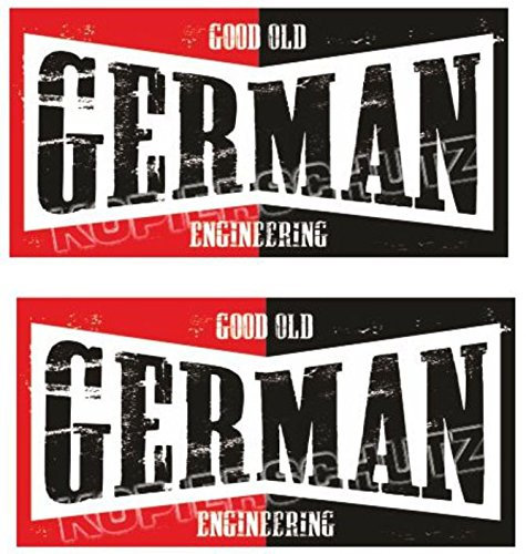 577 < 2 Set Oldschool German > AUFKLEBER / STICKER USW.