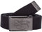 2Stoned Koppelgürtel Stoffgürtel Schwarz, matte Schnalle Classic, 3 cm breit für Damen und Herren