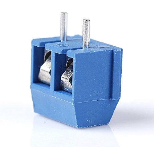 10 pcs KF301-2P 2-Pin Plug-in Terminal Block Connector 5.08mm Pitch Through Hole