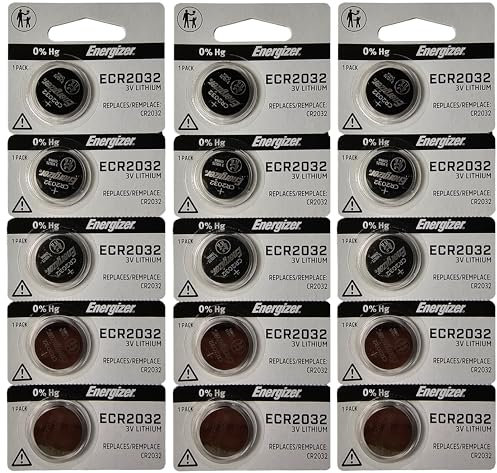 Energizer CR2032 Replacement Batteries for Cayeye, Sigma, Knog, Planet Bike & Many Others, X 15 by Energizer