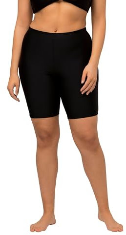 Ulla Popken Schwimmradler, Große Größen Short, Noir, 56 Femme