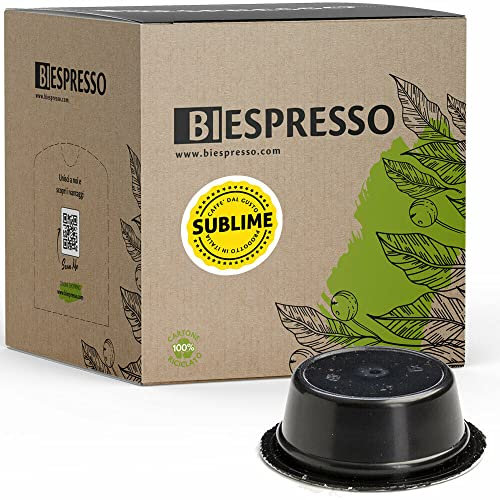 BIESPRESSO - 100 Capsule Caffè Compatibili LAVAZZA A MODO MIO, Miscela Sublime