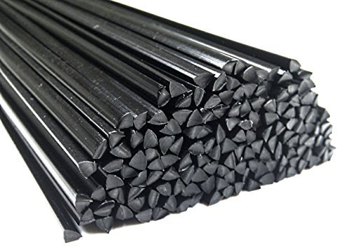 Plastique baguettes de soudure ABS Noir 6mm Triangulaire 25 Barres