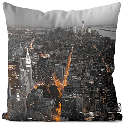 VOID N.Y. Skyline Kissenbezug Kissenhülle Outdoor Indoor New York Manhattan usa, Kissen Größe:60 x 60 cm