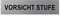 Türschild-selbstkl. Vorsicht Stufe Alu.Schild-160 x 40 mm Neu OVP