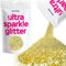 Hemway Ultra Sparkle Glitter - Sand Gold | Fine Metallic Flakes for Resin & Epoxy Crafts | Supplies for Tumblers, Festival, Hair, Face, Body, Eye & Nail Art Decoration | 100 g