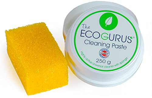 Ecogurus Natural All-purpose Cleaner - Cleaning Paste - Multipurpose Cleaner - Stain Remover for Stainless Steel, Walls, Shower Surfaces - Safe for kids and pets