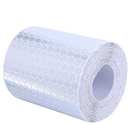 High Intensity Reflective Tape Sicherheitswarnaufkleber Reflector Tape Wasserdicht Outdoor Weiß und Silber für Fahrzeuge Bikes Kleidung Helme Briefkästen
