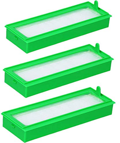 McFilter I 3x HEPA-Filter geeignet für Vorwerk VR300, VR200 Kobold Saugroboter, Filter Feinfilter Allergiefilter Ersatzfilter für Staubbehälter des Staubsaugers