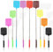 Esportic Matamoscas, 10 Piezas Matamoscas Manual, Paleta Moscas Mano, Multicolor Matamoscas Mano Extensible, Paleta Moscas Extensible - Extensión Telescópica Longitud 26-73 cm