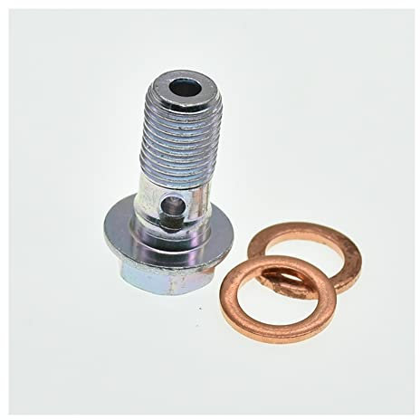 Calipeur de frein de moto M10 * 1 Vis de boulons de banjo avec joints d'étanchéité pour cylindre maître de flexible de frein Screw vis (Dimensions : M10x1(10pcs))