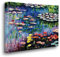 Giallobus - Gemälde - Claude Monet - Seerosen im Teich in Giverny - Premium Loom Canvas mit hoher Dicke - 140L x 100l cm - Bereit zum Aufhängen - Moderne Gemälde