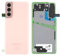 Cache Batterie d'origine pour Samsung Galaxy S21 5G G991B Rose Cache Batterie, Cache arrière/lentille de caméra/Film adhésif