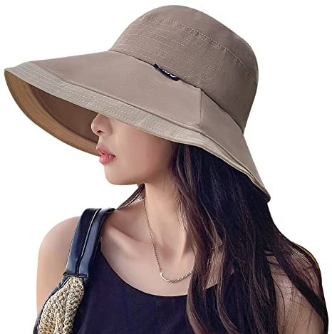 FEOYA Damen Capeline Sonne Angeln Outdoor Anti-UV Breit Visor Atmungsaktiv Reisekomfort Sommer Sonnencap