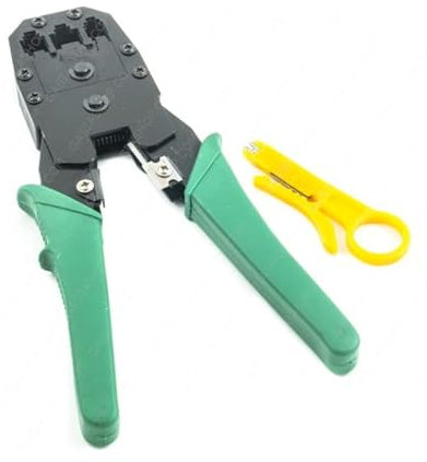 PINZA CRIMPATRICE CAVO LAN ETHERNET CONNETTORI RJ45 RJ11 RJ12 4/6 / 8 POLI
