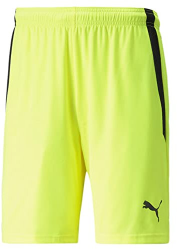 Puma Herren Teamliga Shorts, Gelb Alert Black, XL