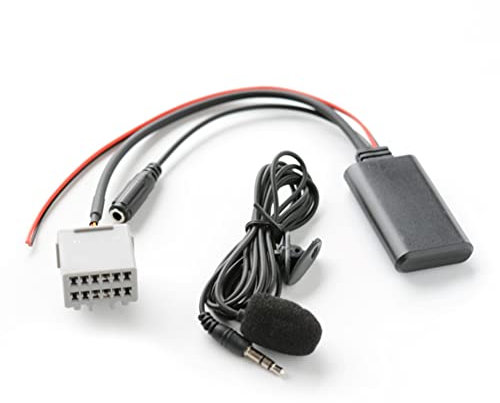 Emiif Per Ford Fiesta 2008-2010 Auto 5.0Aux Cavo Adattatore Con Microfono