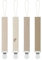 MoodyBaby® Soft Organic Muslin Cotton Fabric Dummy Clips - Handmade Pacifier Clip Chain for Babies Newborns Girls Boys - Mam Soother Chain Neutral Unisex Boho Shower Gift - 4 Pack (Tan Beige)