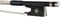 Geigenbogen Geige Kohlefaser Bogen Reine Schwarze Geigenbow Runde Stick Realer Roshaar Ebony Frosch (Color : 1 8)