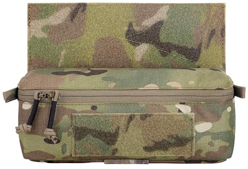 KRYDEX GEAR Tactical Admin Pouch Mini Dump Drop Pouch Utility Bag with Hook and Loop for JPC CPC LBT Tactical Vest