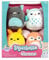 Squishville SQM0504-4er Pack Nachtaktiv Squad, superweiche Mini-Squishmallows, 5cm Plüschfiguren