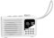 Set Altoparlanti WiFi Internet Radio Bluetooth Speaker Portable Small Mini Walkman Player Card (Color : Blanc, Size : Bluetooth+WiFi version)