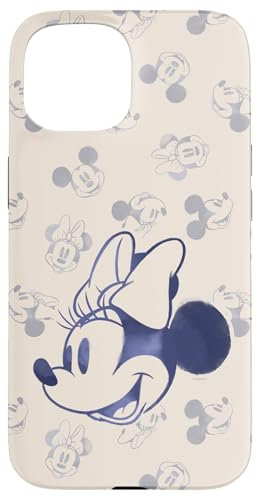 iPhone 15 Disney Minnie and Mickey Mouse Heads Retro Vintage Classic Case