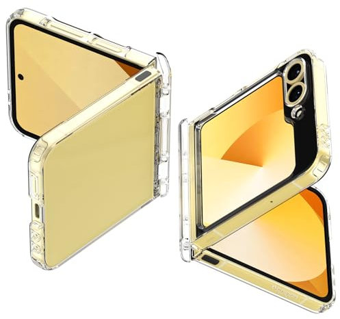 Spigen Cover Ultra Hybrid Pro Compatibile con Samsung Galaxy Z Flip 7 FE e Samsung Galaxy Z Flip 6 - Trasparente
