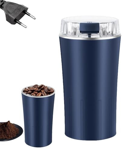 Molinillo Eléctrico, Procesador De Alimentos, Molinillo de café eléctrico con procesador de alimentos de 300 W, Tapa transparente, operación con un toque, herramienta de molienda de
