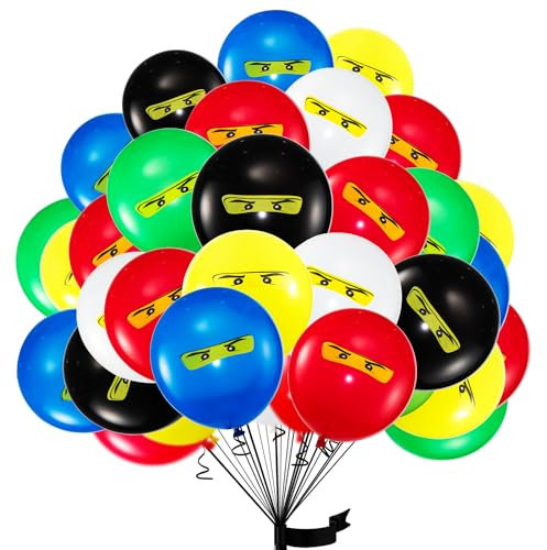 18 pcs Kindergeburtstag deko Ballon luftballon Ninjago geburtstag | ninjago geburtstagsdeko jungen, Happy Birthday Dekoration Luftballons
