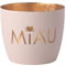 Giftcompany Windlicht Madras MIAU Eisen Höhe 8,5 cm pastellrosa/Gold, 1156104076