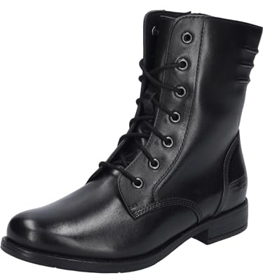 Josef Seibel Damen Schnürstiefeletten Simona 01,Weite G (Normal),Wechselfußbett,reißverschluss,Stiefel,Bootee,Booties,schwarz,40 EU