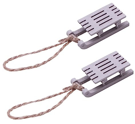 TOPBATHY Holz Schlittenanhänger Weihnachtsbaumschmuck Leichte Holzdekoration Hängend Fenster Und Wanddeko