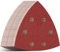 Aucenix 93mm Triangle Sanding Pads: 6 Holes 60PCS Detail Sander Pads Hook Loop - Sandpaper Sanding Sheets Assorted Coarse Fine 40/60/80/120/150/180/240/320/400/600 Grits for Wood Metal Wall (60Pcs)
