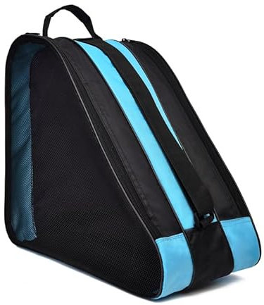 Lunaanda Mochila para Patines, Bolsa de Patinaje, Bolsa de Transporte para Patines, Bolsa para Guardar Patines, con Correa Ajustable, para Adultos Y Niños (Azul)