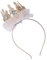 YUGSHNKFC Geburtstagskronen Tiaras Prinzessin Krone Stirnband Prinzessin Stirnband Schleier Geburtstag Stirnband Geburtstag Party Kronen für Mädchen