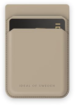 IDEAL OF SWEDEN MagSafe-Kompatibler Kartenhalter Beige, Mit 2 Kartenfächern - Sicherer Halt, Schlankes Design Kompatibel Mit Allen MagSafe-Hüllen Und iPhones