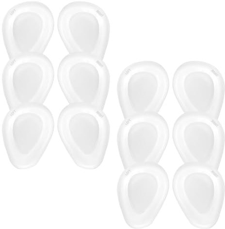 ElevateTech Fusspolster Pads 5 Paar Metatarsal Pads Silikon Pads Ballenpolster Gel Ballen Füße Pads Damen Herren Weiche Gel Einlegesohlen Unterstützen Vorfuß Polsterung Fußschmerzlinderung Ballenzeh