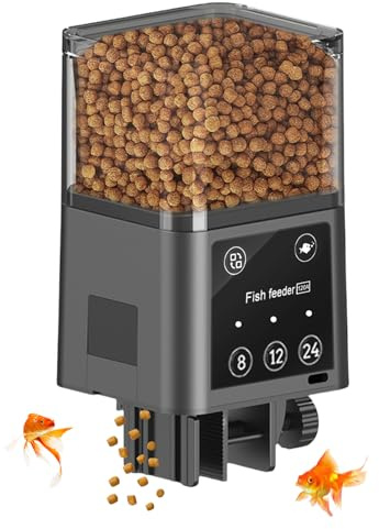 320 ml Futterautomat für Aquarium - Elektrischer Fischfutterautomat mit 3 Zeitgesteuerten Fütterungsmodi, perfekt für Zuhause