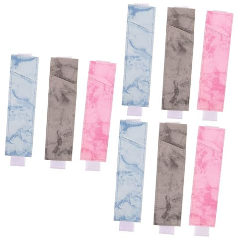 OSALADI 9pcs Pen Holder Clip for Notebook Lanyard Pen Pencil Case Compartments