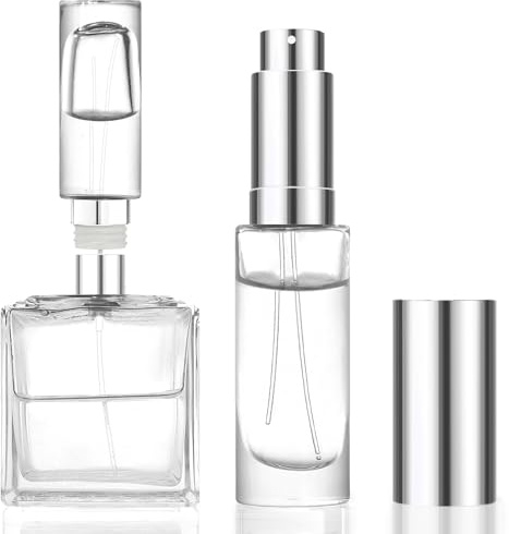 MUB 10ml Perfume Atomiser Refillable Perfume Travel Bottle Glass Unique Top-Filling Leak-Proof Spray Bottle for Women Men Perfume Cologne Mini Travel Size Empty Pocket Portable