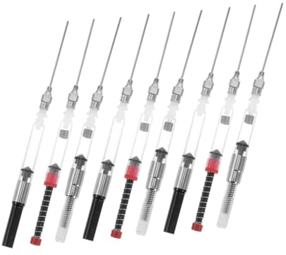 HOMSFOU 9pcs Fountain Pen Ink Converter Cleaning Kit Ink Absorber for Writing Office Use Compatible Standard Pen Refiller Tools