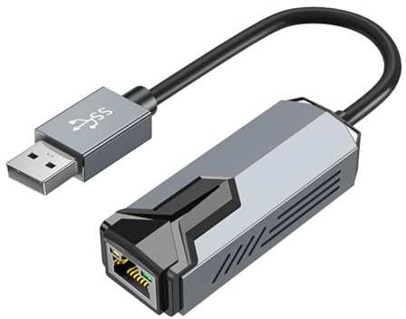 Wzxksoac RJ45 Gigabit Ethernet Adapter 5GBPS Scheda di Rete USB RTL8175 per Nas Win11 PC Gaming A