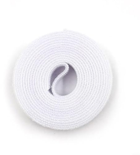 Avvolgicavo per cuffie e caricabatterie, clip in silicone per uso sotto scrivania, gestione efficiente dei cavi (bianco)