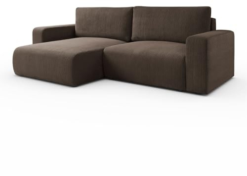 Lookway Ecksofa Opera, Braun Poso 06 | L-Form, mit Schlaffunktion